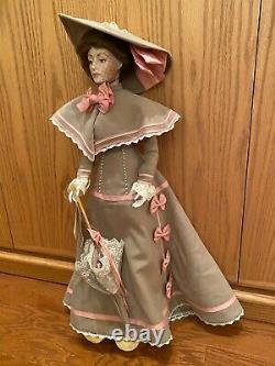 FRANKLIN MINT PORCELAIN GIBSON GIRL DOLL 22 Porcelain Doll Vintage