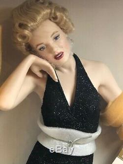 FRANKLIN MINT Porcelain Doll MARILYN MONROE Boxed