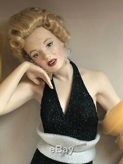 FRANKLIN MINT Porcelain Doll MARILYN MONROE Boxed