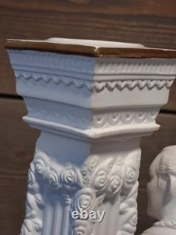 FRANKLIN MINT'RHETT' AND'SCARLETT' CANDLESTICKS1989 (50th Anniversary)