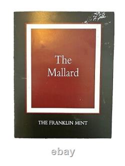 FRANKLIN MINT THE MALLARD by A. J. Rudisill Sculpture Hand Painted Porcelain