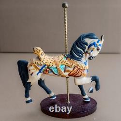 FRANKLIN MINT TREASURY OF CAROUSEL ART 1988 Complete set of 12 & Turntable Base