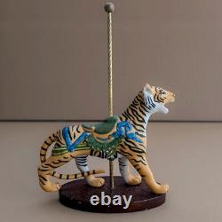 FRANKLIN MINT TREASURY OF CAROUSEL ART 1988 Complete set of 12 & Turntable Base