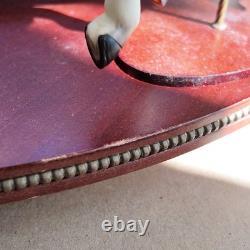 FRANKLIN MINT TREASURY OF CAROUSEL ART 1988 Complete set of 12 & Turntable Base