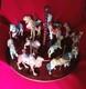 FRANKLIN MINT TREASURY OF CAROUSEL ART 1988 SET OF 12 ANIMALS Turntable Display