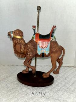 FRANKLIN MINT TREASURY OF CAROUSEL ART 1988 SET OF 12 ANIMALS Turntable Display