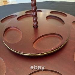 FRANKLIN MINT TREASURY OF CAROUSEL ART 1988 SET OF 12 ANIMALS Turntable Display