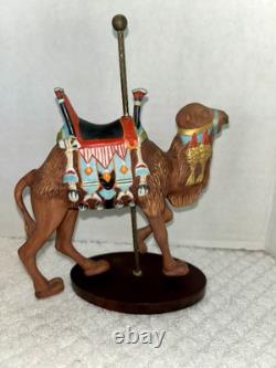 FRANKLIN MINT TREASURY OF CAROUSEL ART 1988 SET OF 12 ANIMALS Turntable Display
