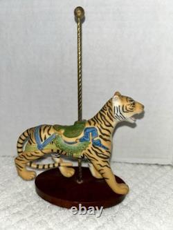 FRANKLIN MINT TREASURY OF CAROUSEL ART 1988 SET OF 12 ANIMALS Turntable Display