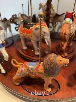FRANKLIN MINT TREASURY OF CAROUSEL ART 1988 SET OF 12 ANIMALS WithBOXES, PAPERWORK