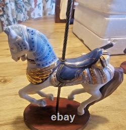 FRANKLIN MINT TREASURY OF CAROUSEL ART 1988 SET OF 9 ANIMALS With5-BOXES