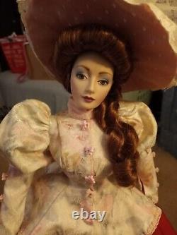 FRANKLIN MINT VINTAGE HEIRLOOM The Gibson Girl, PORCELAIN DOLL IN ORIGINAL BOX