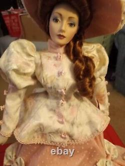 FRANKLIN MINT VINTAGE HEIRLOOM The Gibson Girl, PORCELAIN DOLL IN ORIGINAL BOX