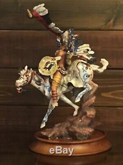 FRANKLIN MINT War Cry of the Sioux PORCELAIN FIGURINE-LIM. ED. R. F. MURPHY