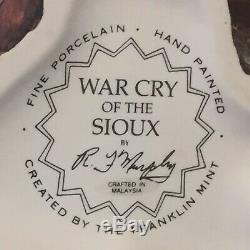 FRANKLIN MINT War Cry of the Sioux PORCELAIN FIGURINE-LIM. ED. R. F. MURPHY