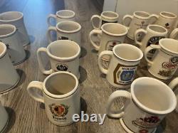 FRANKLIN PORCELAIN 1981 OFFICIAL TANKARD'S OF THE WORLDS GREAT BREWERIES 34 Pcs