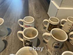 FRANKLIN PORCELAIN 1981 OFFICIAL TANKARD'S OF THE WORLDS GREAT BREWERIES 34 Pcs