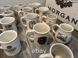 FRANKLIN PORCELAIN 1981 OFFICIAL TANKARD'S OF THE WORLDS GREAT BREWERIES 34 Pcs