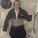FRANK SINATRA Franklin Mint Porcelain Portrait Doll with Musical Base 17 rat pack