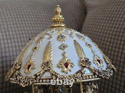 Faberge Imperial Mechanical Carousel Egg Music Box Franklin Mint Manual Works