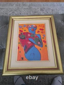 Fan Dancer By Peter Max, Franklin Mint Porcelain COA
