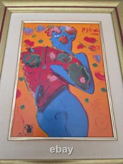 Fan Dancer By Peter Max, Franklin Mint Porcelain COA