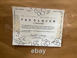 Fan Dancer by Peter Max Franklin Mint Porcelain, Certificate of authentication
