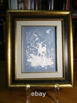 Fine Parian Porcelain Pâte-sur-Pâte / Tile Framed - Georgeous