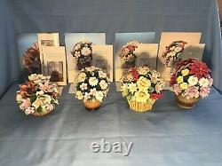 Flowers of the Capodimonte Palace Centerpieces Lot of 4