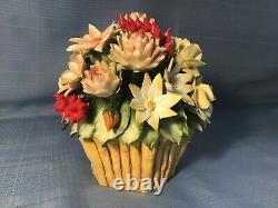 Flowers of the Capodimonte Palace Centerpieces Lot of 4