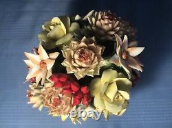 Flowers of the Capodimonte Palace Centerpieces Lot of 4