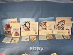 Flowers of the Capodimonte Palace Centerpieces Lot of 4