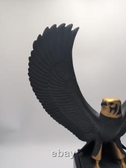 Franklin Falcon of the Nile Roushdy Iskander Garas Sculpture Statue 1988 Stand