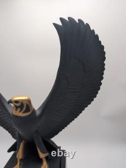 Franklin Falcon of the Nile Roushdy Iskander Garas Sculpture Statue 1988 Stand
