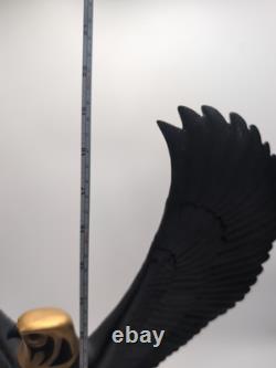 Franklin Falcon of the Nile Roushdy Iskander Garas Sculpture Statue 1988 Stand