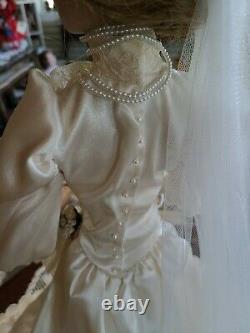 Franklin Heirloom 21 Bridal Porcelain Doll Stunning Beautiful Condition