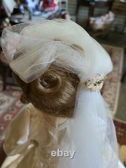 Franklin Heirloom 21 Bridal Porcelain Doll Stunning Beautiful Condition