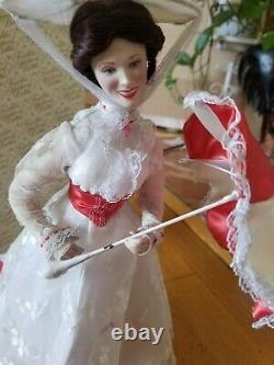 Franklin Heirloom Disney Mary Poppins Porcelain Doll Vintage Collectors Edition