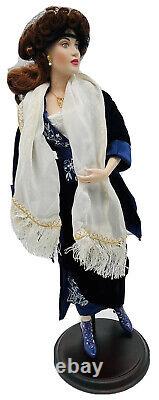 Franklin Heirloom Dolls Rose TITANIC (Missing Thumb Right Hand) with Scarf/Stand
