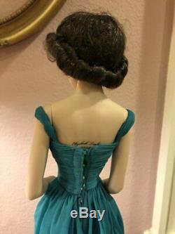 Franklin Heirloom Elizabeth Liz Taylor Emerald Green Gown Porcelain Doll