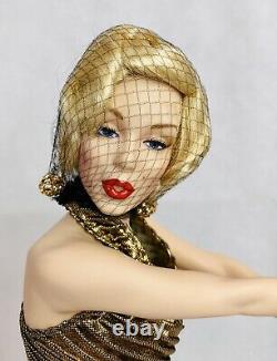 Franklin Heirloom Marilyn Monroe Collector's Doll with Box GOLDEN Porcelain
