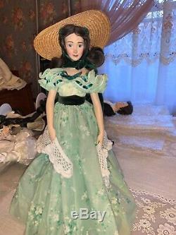 Franklin Heirloom Porcelain Doll Gone With the Wind Rare 5 Character Set