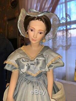 Franklin Heirloom Porcelain Doll Gone With the Wind Rare 5 Character Set