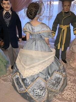Franklin Heirloom Porcelain Doll Gone With the Wind Rare 5 Character Set