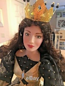 Franklin Heirloom Porcelain Doll Queen Of Diamonds Playing Cards Royalty Collect