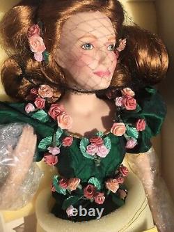 Franklin Heirloom Porcelain Doll The Rose Princess Never Unwrapped From Box