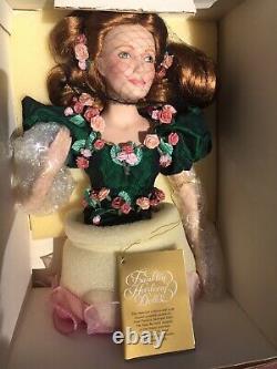 Franklin Heirloom Porcelain Doll The Rose Princess Never Unwrapped From Box