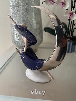 Franklin Mint 10 MOONLIGHT IN PLATINUM by Victoria Oldham 1987 Figure. RARE