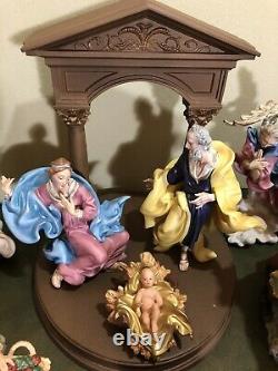 Franklin Mint 18 Piece Vatican Nativity Museum LE Set Creche Porcelain