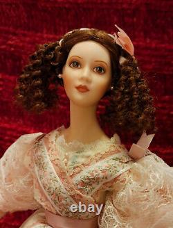 Franklin Mint 18 Porcelain Heirloom Doll Catherine and the Poetry of the Fan